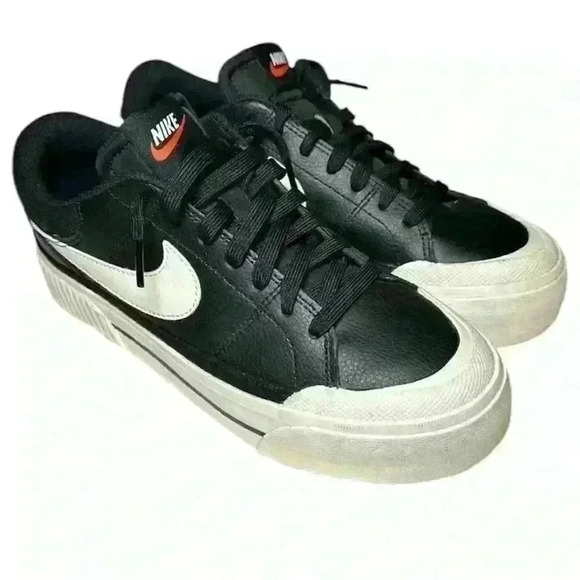 Nike Shoes - Nike Court Legacy Leather Lift Womens Platform Trainers DM7590 001 US Size 7.5